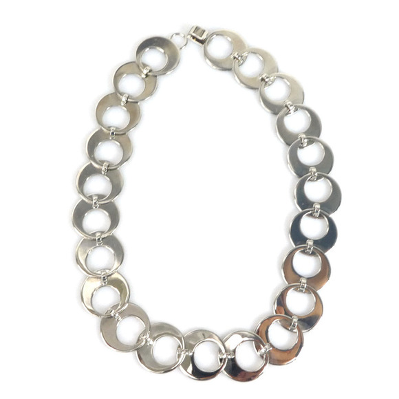 CHRISTIAN DIOR Necklace Metal Silver Ladies 55175f - Picture 2 of 5